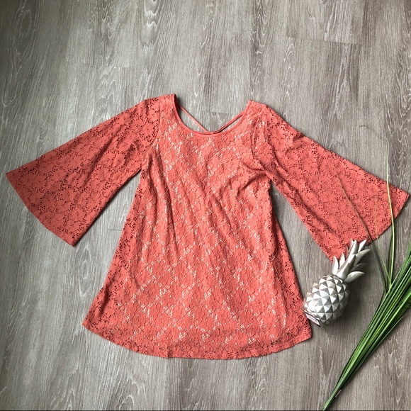Tops - 📦 Moving Sale! Audrey 3+1 Bell Sleeve Lace Tunic